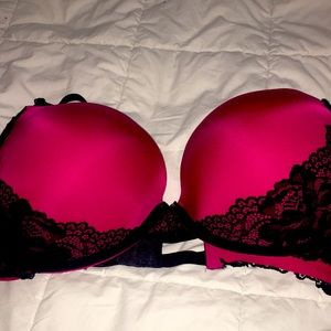 42dd torrid hot pink lace bra